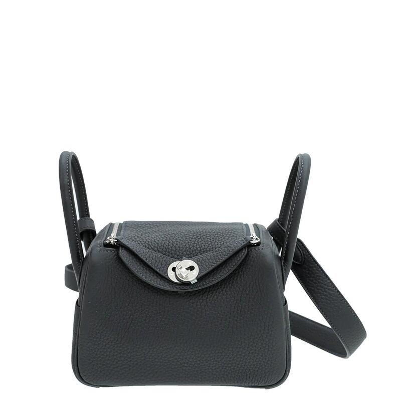 Hermès Mini Lindy Caban with Palladium Hardware