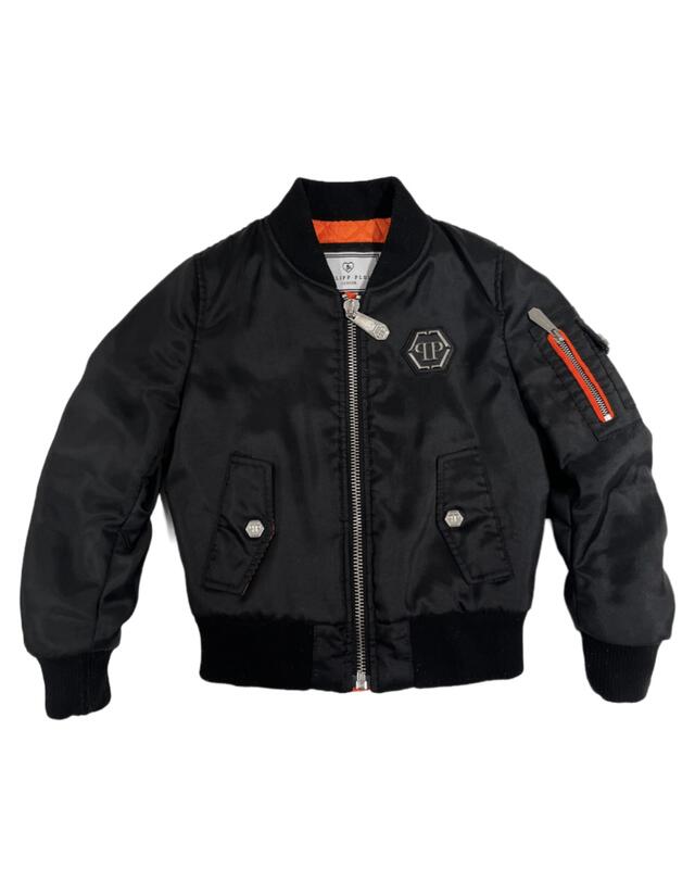 Philipp Plein Logo Zipped Bomber Jacket