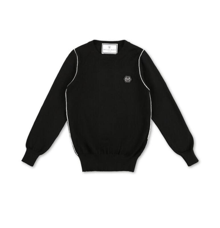 Philipp Plein Junior Pullover Round Neck LS Hexagon