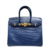 Hermès Birkin 25 Alligator Blue Sapphire Matte Gold Hardware