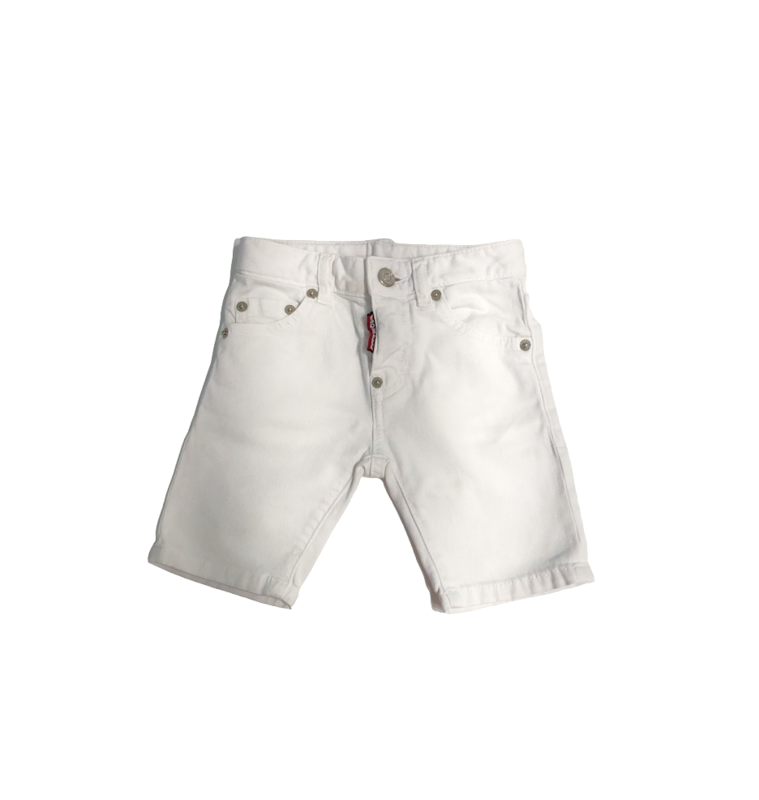 Dsquared2 Kids Logo-tab Bermuda Denim Shorts