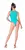 The Gold Key Cut Out Swimsuit - Acquamarine