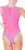 The Gold Key Cut Out Swimsuit - Pink