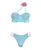 The Gold Key Light Blue Bikini With Shell