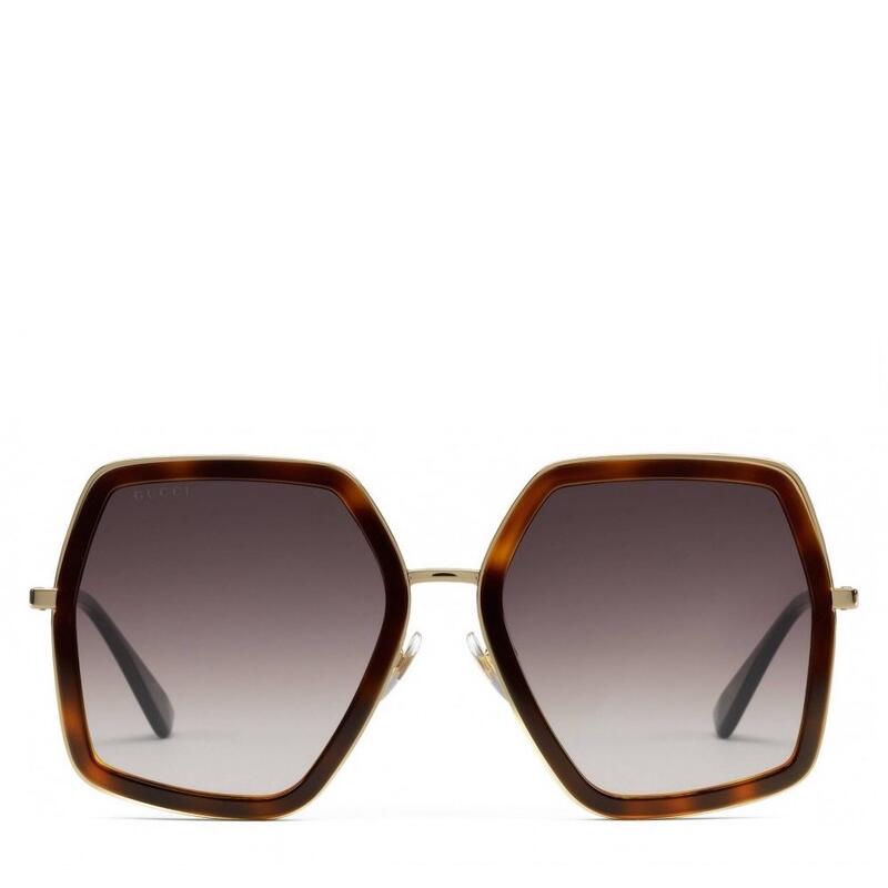 Gucci Tortoise Square Frame Sunglasses