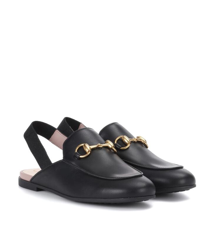 Gucci Kids Princetown Slippers