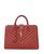 Saint Laurent Small Monogram Cabas in Lipstick Red