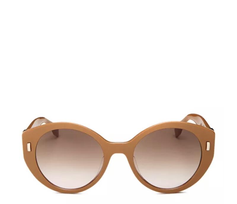 Fendi Cettire Eyewear Round Frame Sunglasses