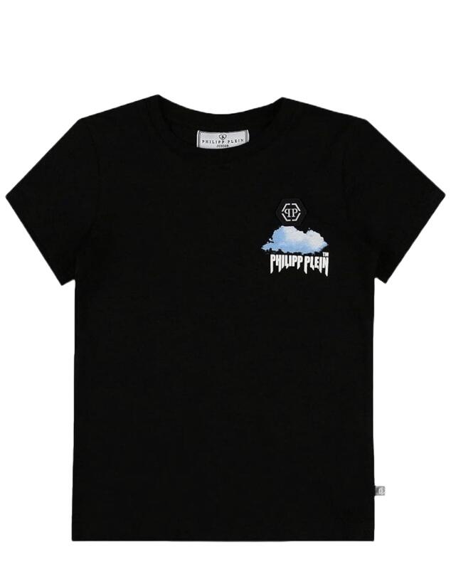 Philipp Plein Junior Logo-patch T-shirt