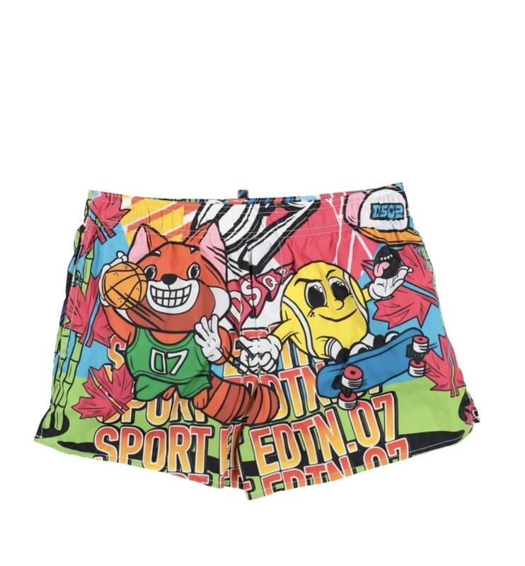 Dsquared2 Graphic-Print Swim Shorts