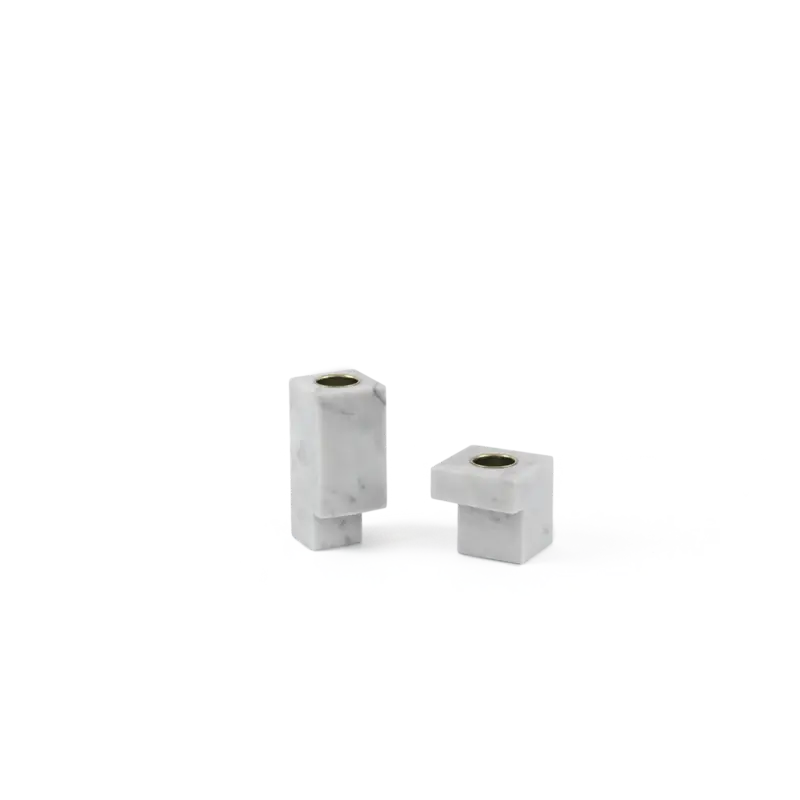 FiammettaV Set of 2 Squared Candle Holder