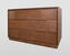 Ebanisteria Gambella Three-Drawer Nordic Style Solid Cherry Wood Dresser