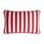 Lo Decor Pillow Red With Fringes And Piping Set of 2