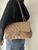 Chanel Jumbo Brown Caviar Bag in Silver Metal