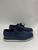 Prada Navy Spazzolato Leather Creeper Wingtip Sneaker