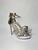 Roberto Cavalli Silver Leopard Head Bow Heels