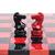 Purling Stone Chess Set Red & Black