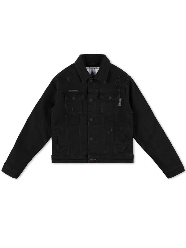 Philipp Plein Junior Button-Front Denim Jacket