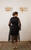 Azzalia Pure Silk Organza Trench Coat With Crystal Buttons