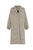 Azzalia Multicolor Long Tweed Coat With Jumbo Pearl Buttons