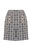 Azzalia Multicolor Tweed Shorts With Pearl Buttons