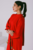 Azzalia Long Sleeve Crepe Dress With 3D Embroidery