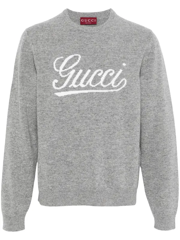 Gucci Intarsia-knit Logo Sweater