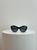 Versace gold rivet with medusa logo on side sunglasses