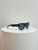 Versace gold rivet with medusa logo on side sunglasses