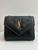 Saint Laurent Gaby small envelope wallet in black quilted lambskin leather