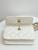 Chanel Pearl Crush Flap Clutch with Chain in Quilted White Lambskin