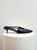 Saint Laurent Blade Slingback Pumps in Black Patent Leather