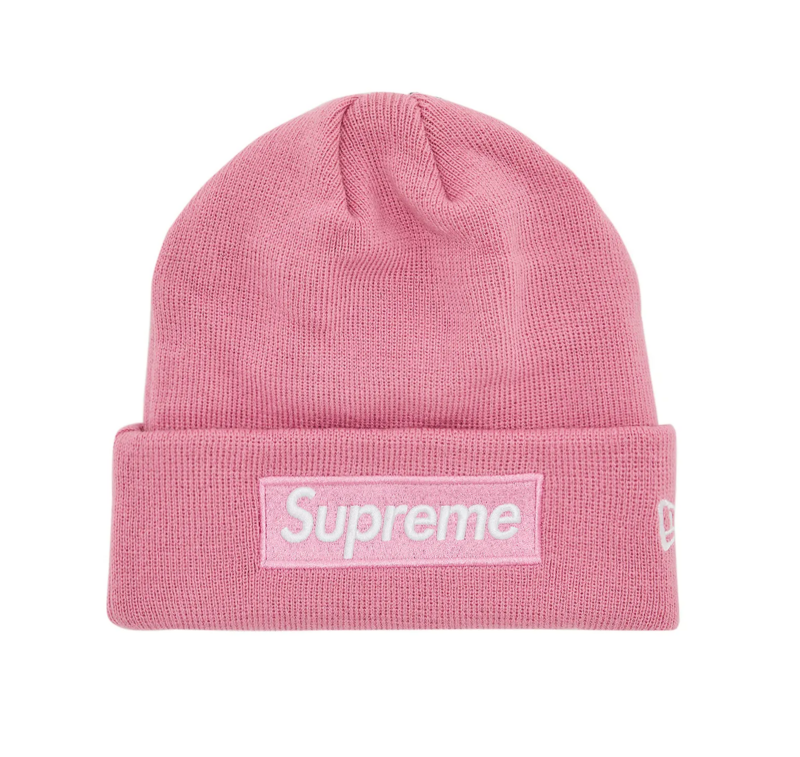 Supreme x New Era Box Logo Beanie 'Dusty Pink'