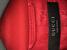 Gucci Red Wool Coat with G-Logo Buttons