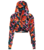Rotate Floral Hooded Velvet Top