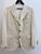 Brunello Cucinelli RIbbed Corduroy Single-Breasted Blazer in Cream