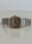 Cartier Santos Galbée Gold Dial Steel And Gold Quartz Watch