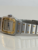 Cartier Santos Galbée Gold Dial Steel And Gold Quartz Watch