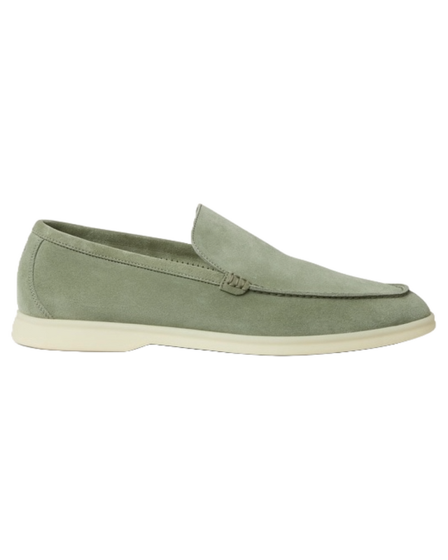 Loro Piana Summer Walk Loafer Suede Shamrock